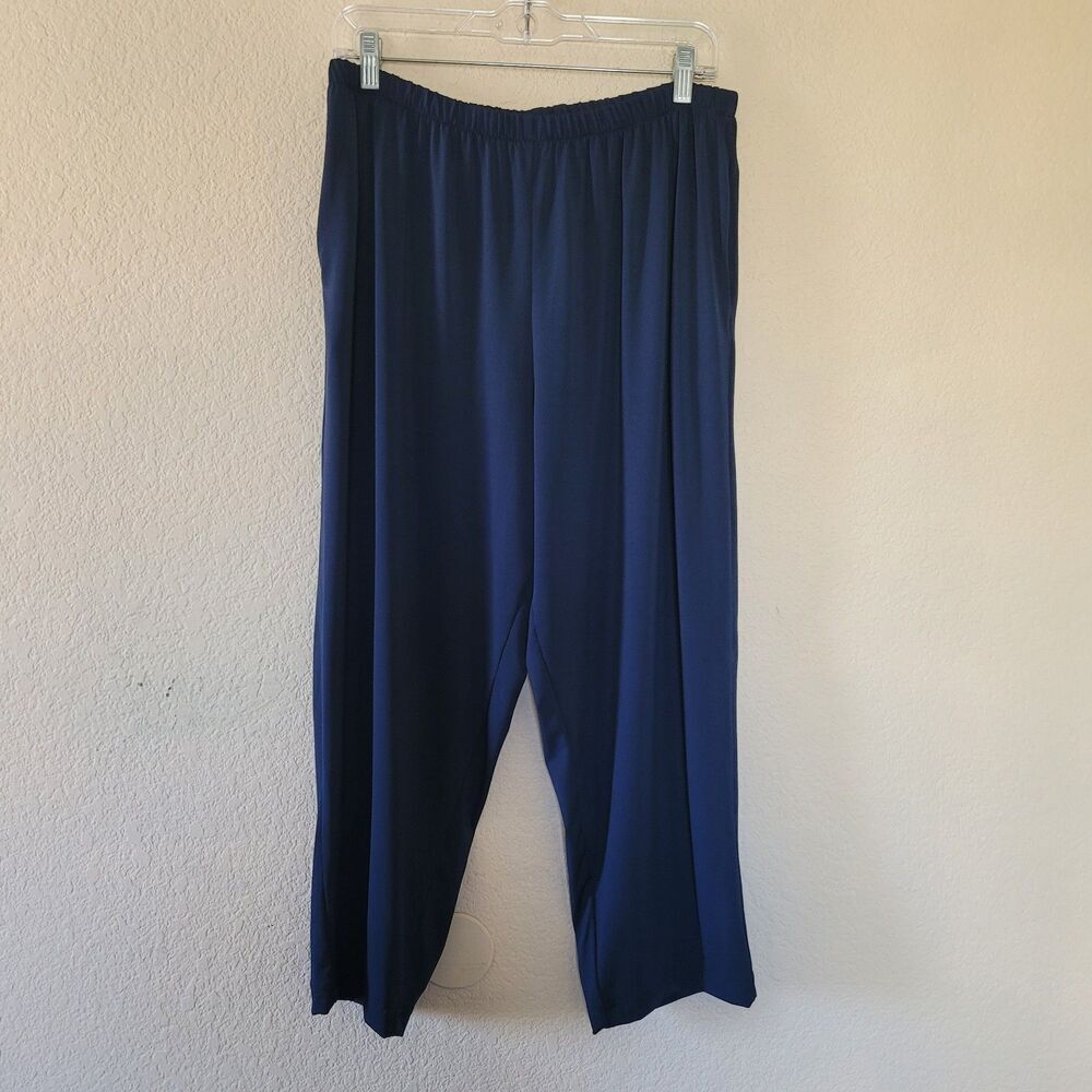 PLANET by Lauren G Oversized Slinky Pants Pull-on Trousers size 3 L/XL Lagenlook